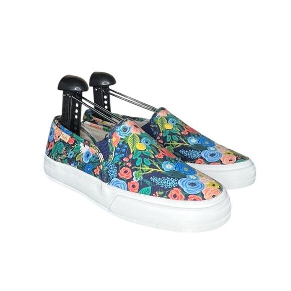 Keds Rifle Paper Co. Double Decker Garden Party Slip-On Casual W7 - Picture 3 of 6